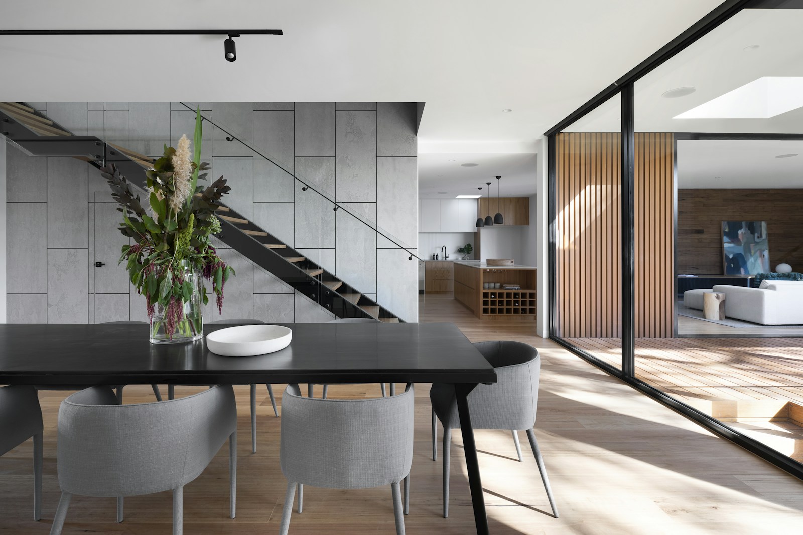 Light-filled contemporary home interior